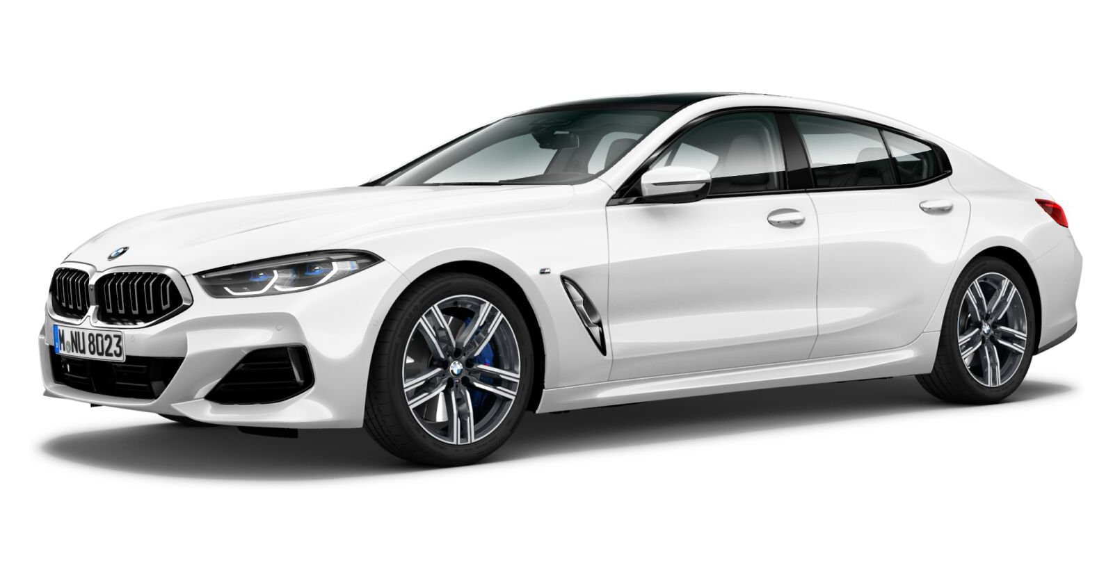 BMW BMW 8er in Weiß von vorne BMW BMW 8er in Weiß von vorne