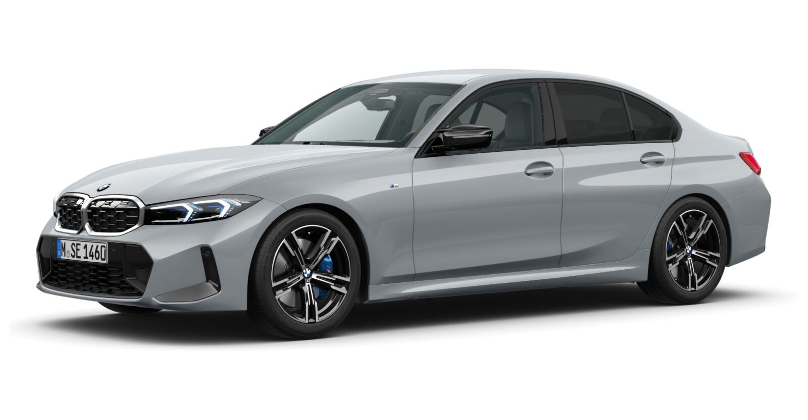 BMW M340d xDrive Limousine in Grau von vorne BMW M340d xDrive Limousine in Grau von vorne
