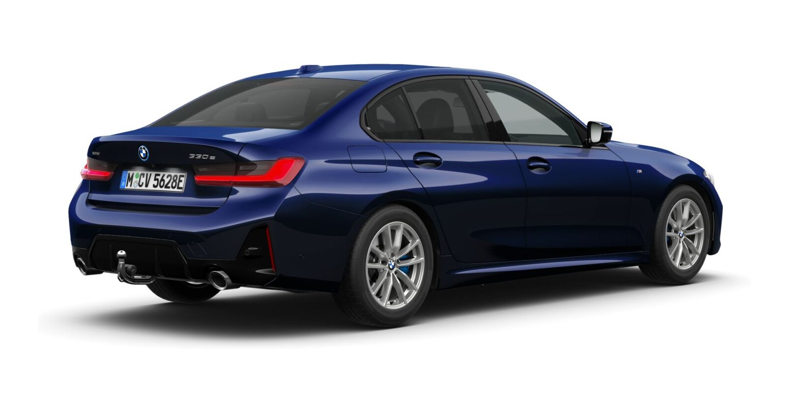 BMW BMW 3er in Blau von hinten BMW BMW 3er in Blau von hinten