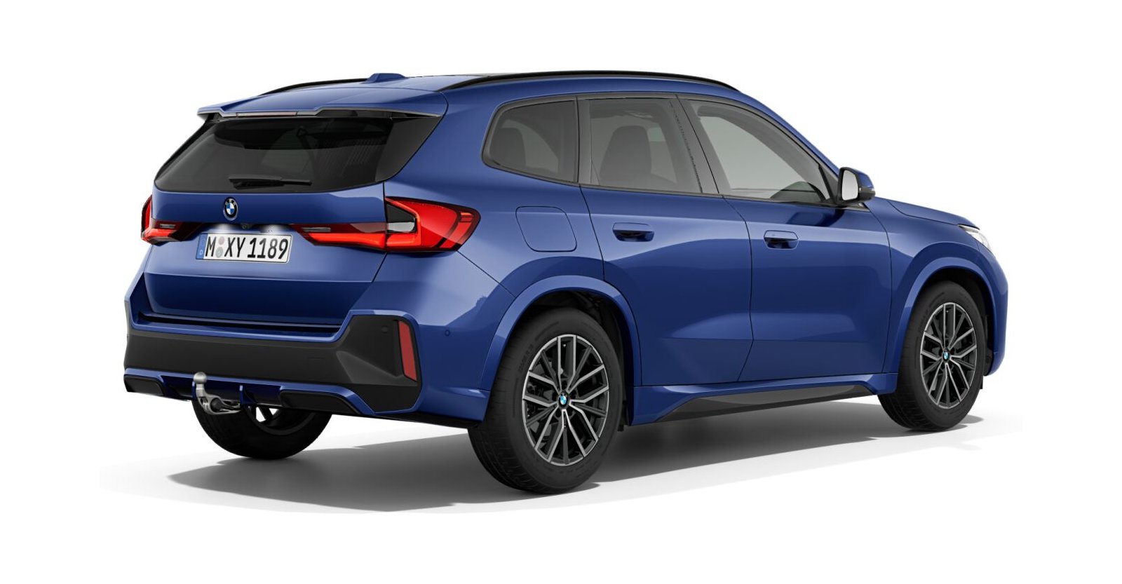 BMW BMW X in Blau von hinten