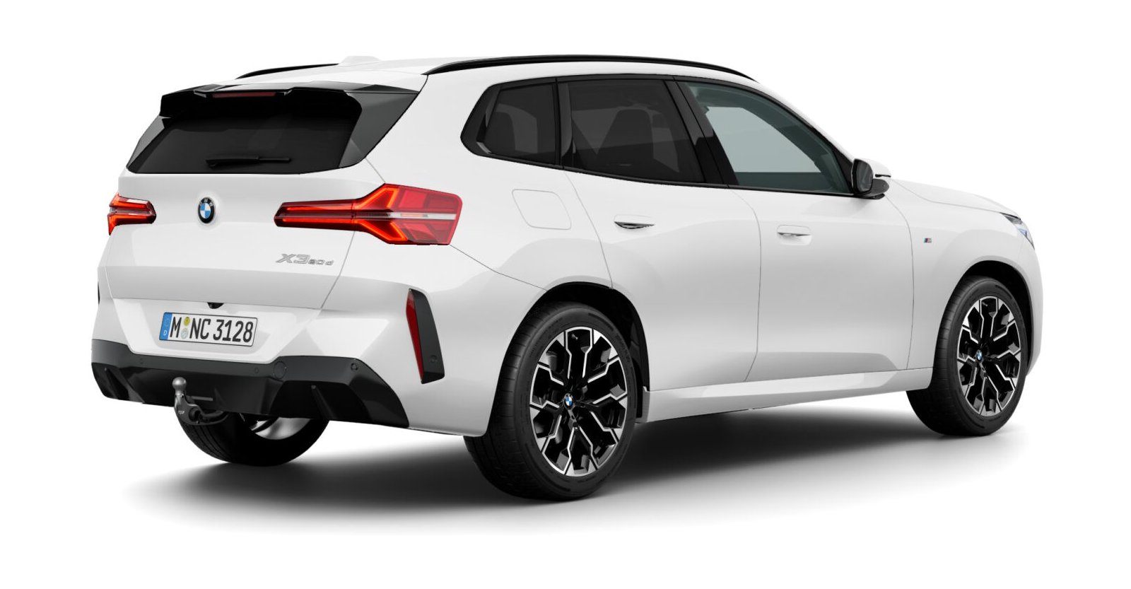 BMW BMW X in Weiß von hinten BMW BMW X in Weiß von hinten