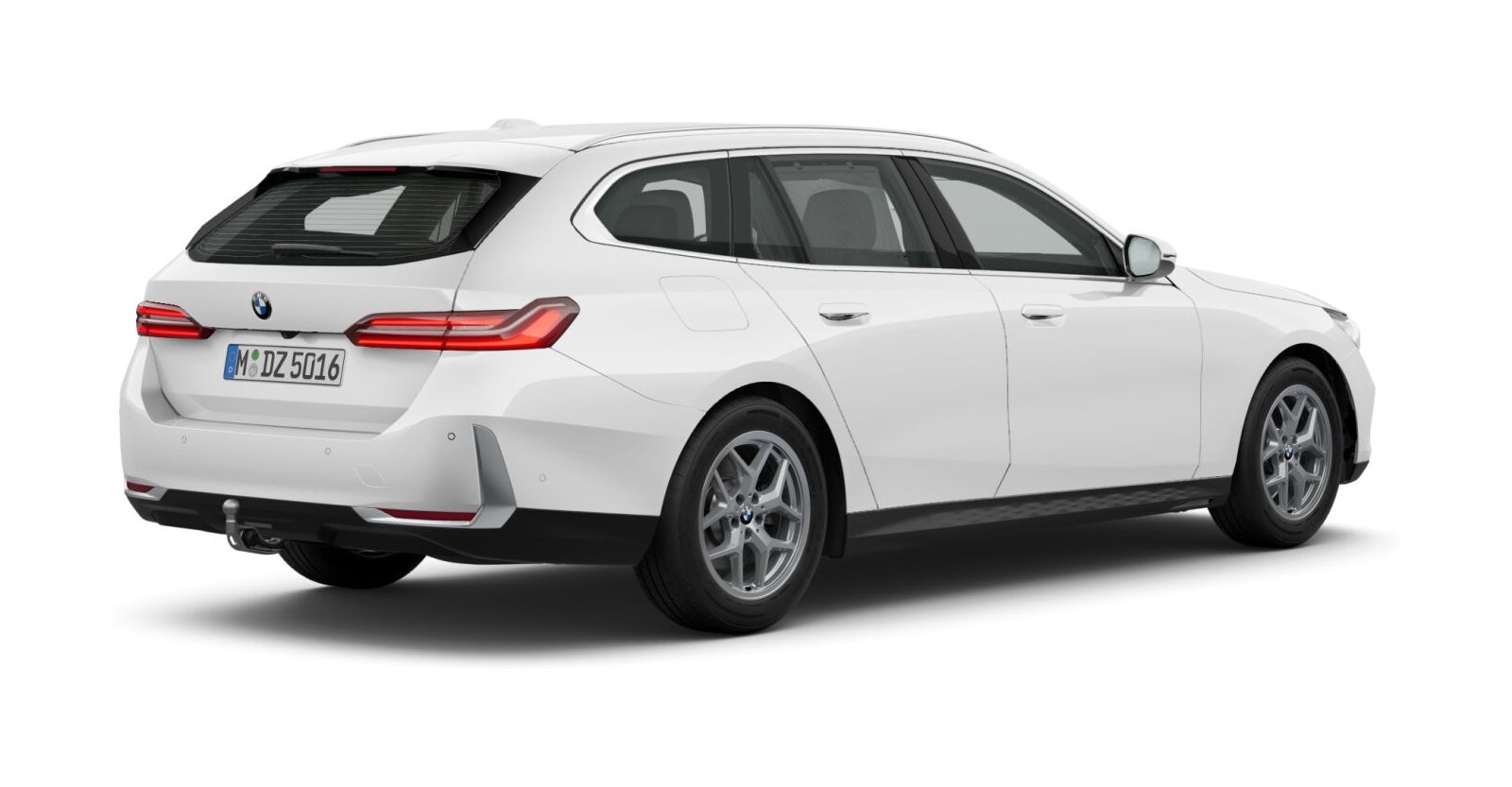 BMW BMW 5er in Weiß von hinten BMW BMW 5er in Weiß von hinten