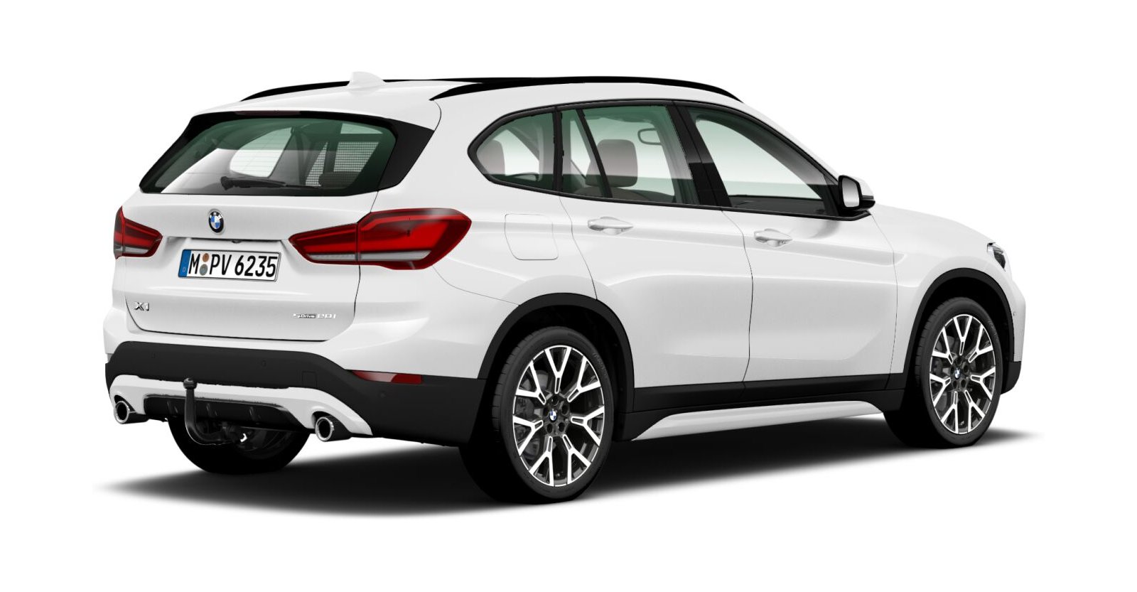 BMW BMW X in Weiß von hinten BMW BMW X in Weiß von hinten