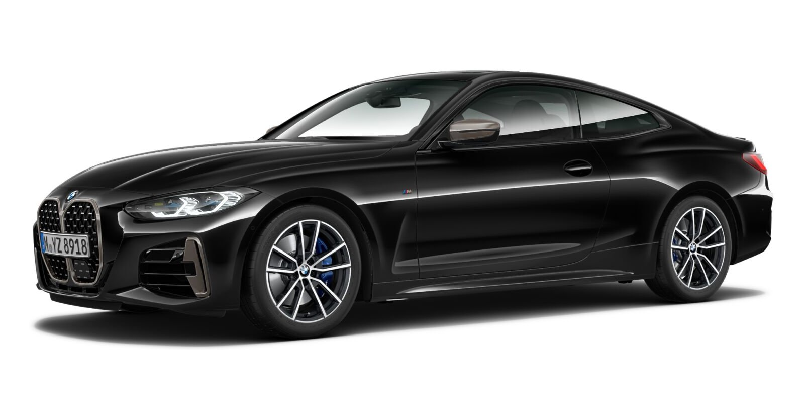 BMW BMW 4er in Schwarz von vorne BMW BMW 4er in Schwarz von vorne