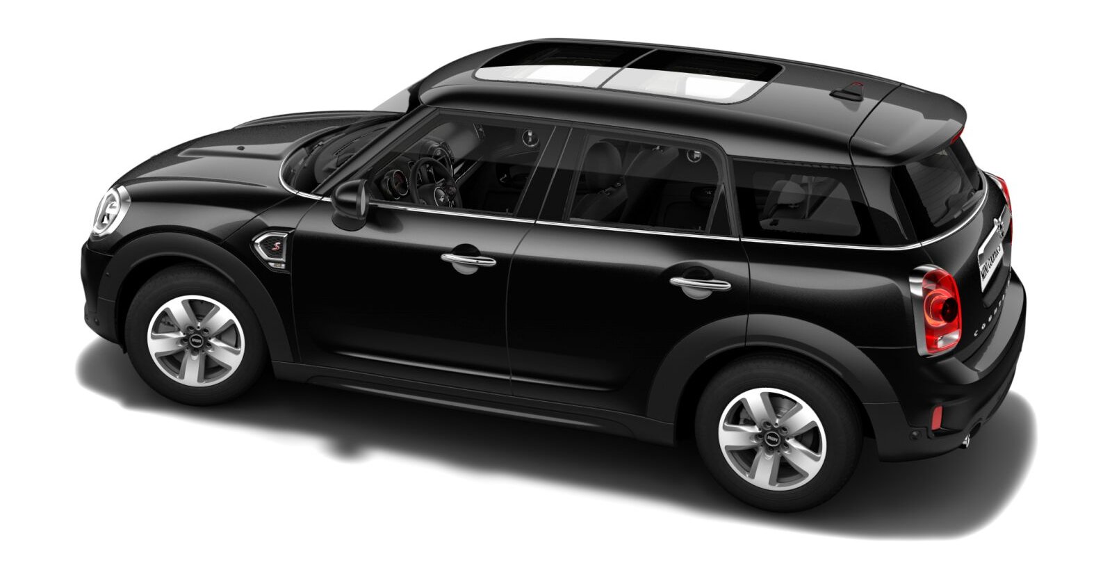 MINI MINI Countryman in Schwarz von hinten
