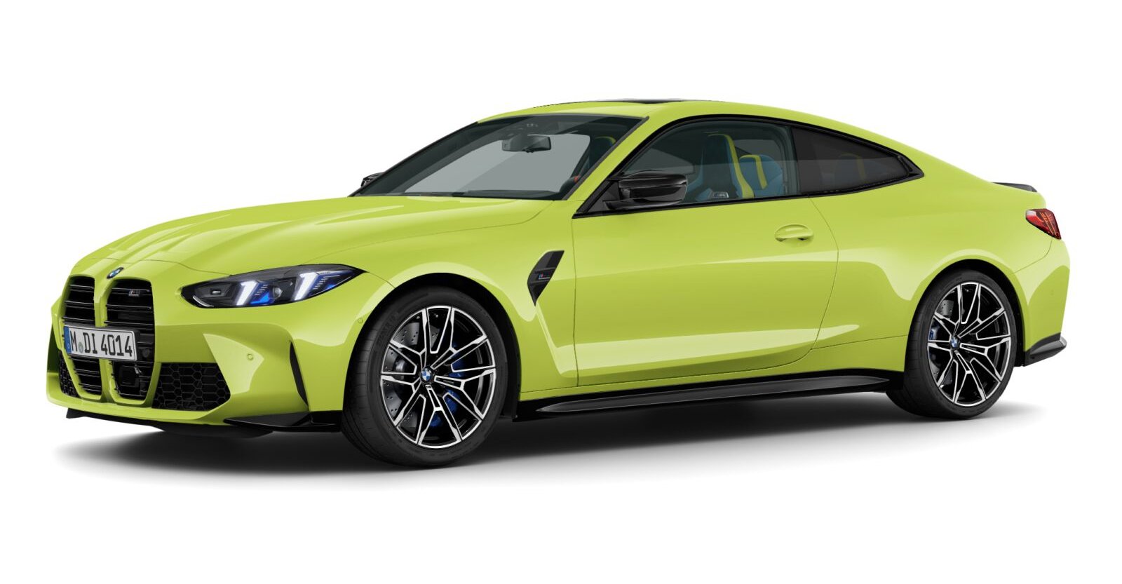 BMW BMW M in Gelb von vorne BMW BMW M in Gelb von vorne