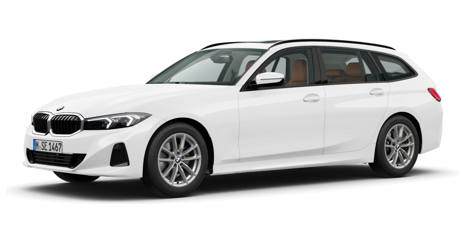 BMW BMW 3er in Weiß von vorne