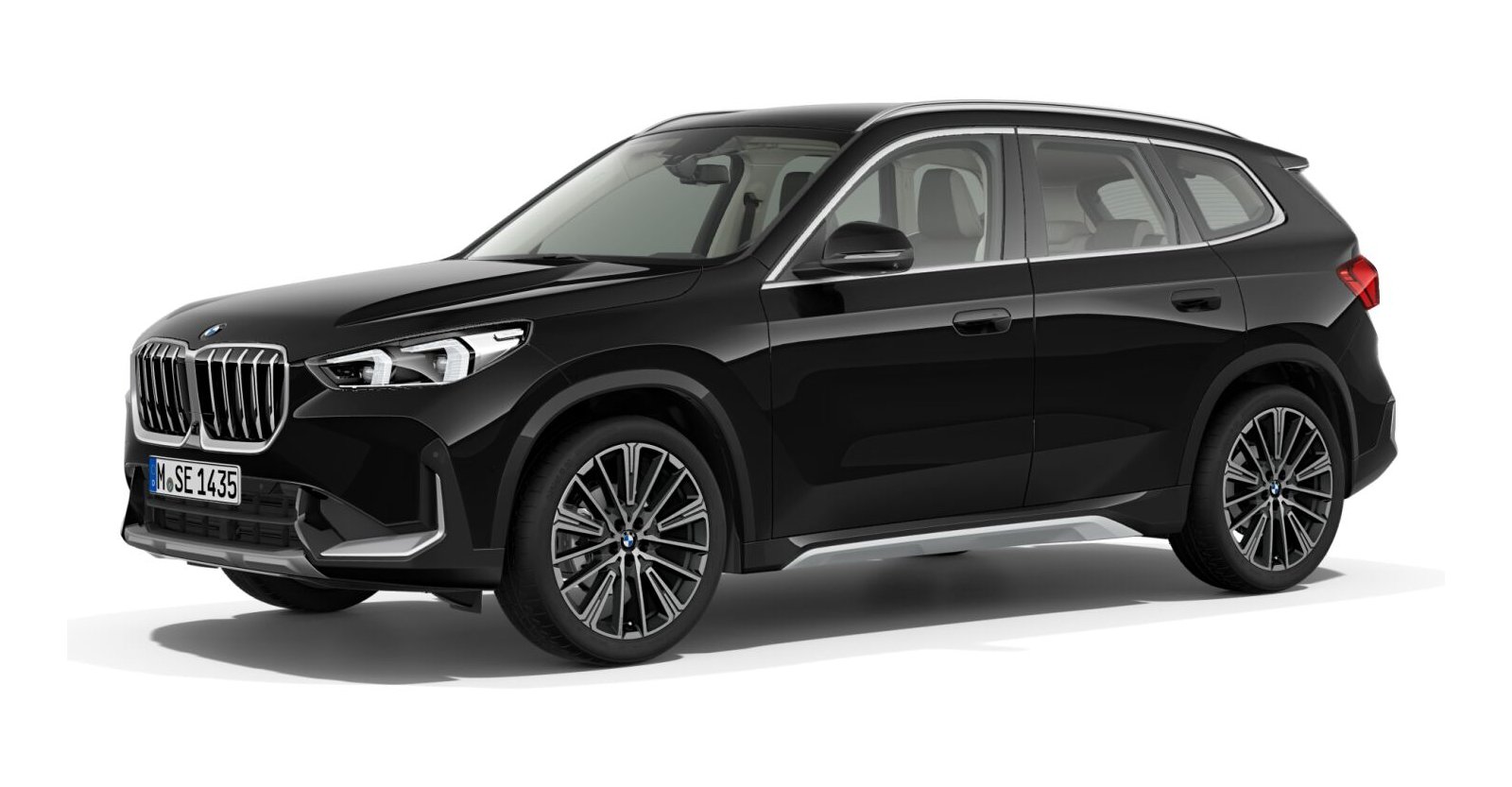 BMW X1 sDrive20i in Schwarz von vorne