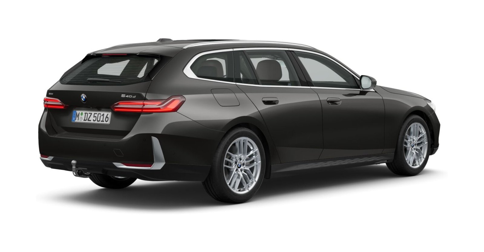 BMW BMW 5er in Grau von hinten