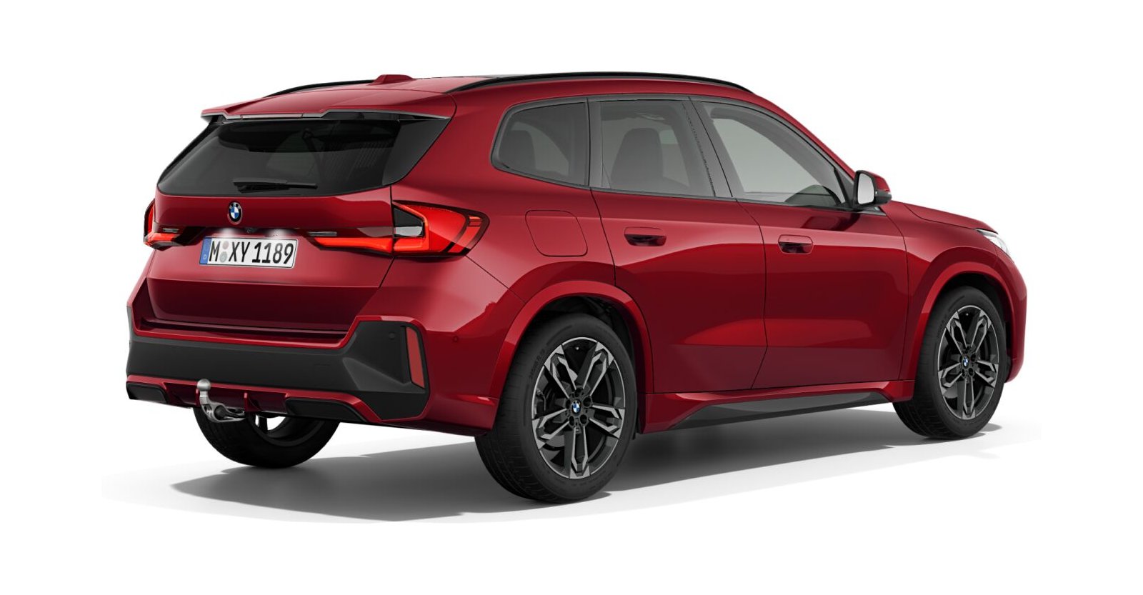 BMW BMW X in Rot von hinten