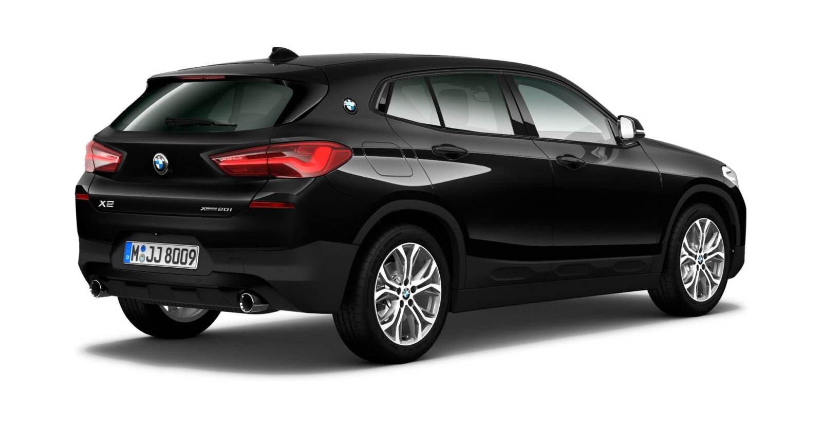 BMW BMW X in Schwarz von hinten BMW BMW X in Schwarz von hinten
