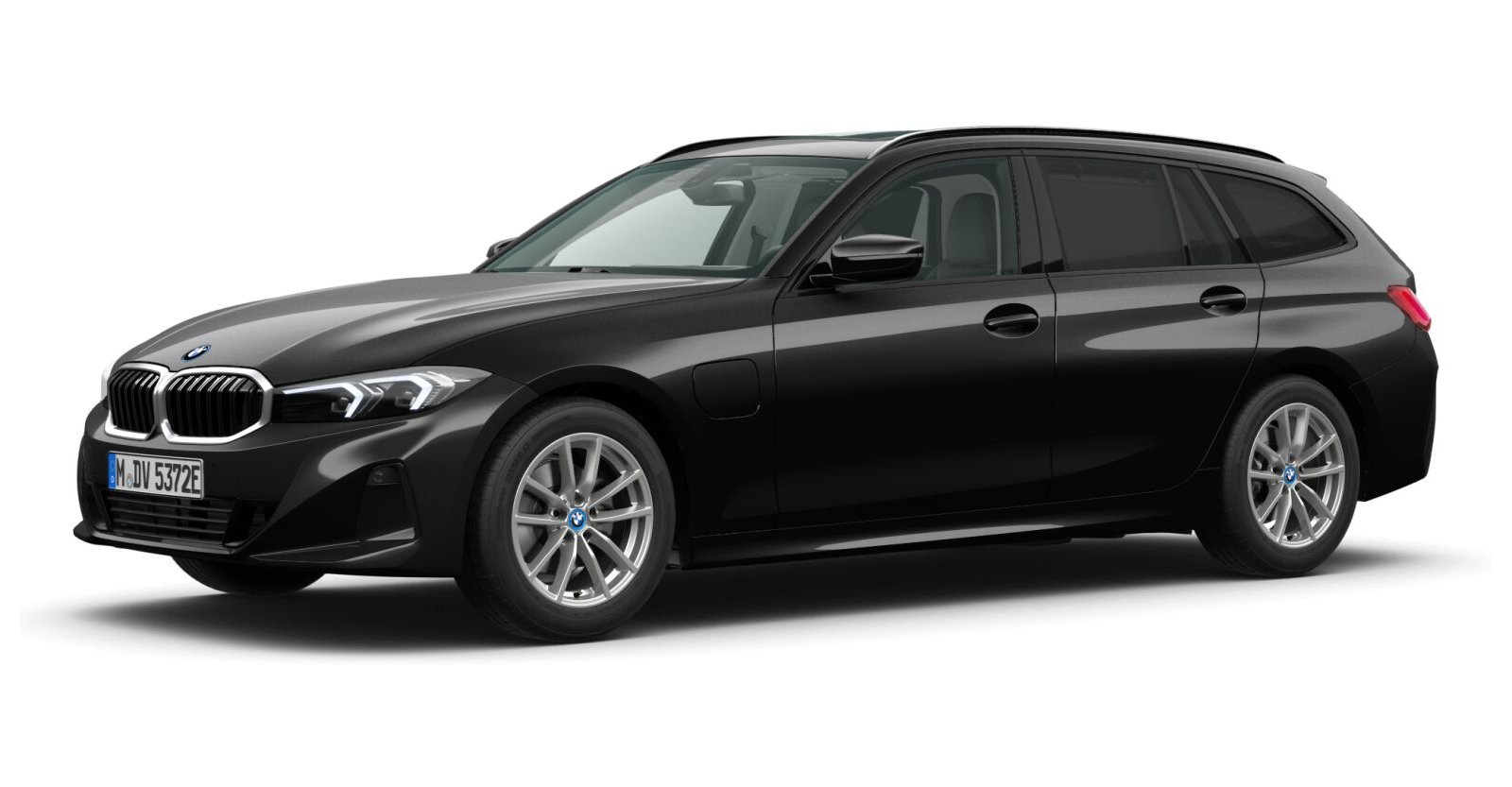 BMW BMW 3er in Schwarz von vorne