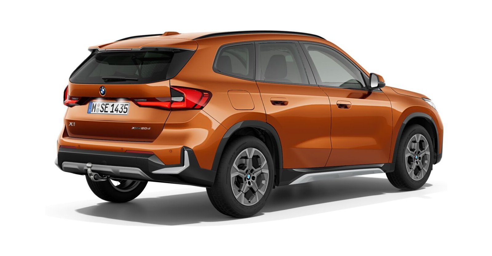 BMW BMW X in Orange von hinten BMW BMW X in Orange von hinten