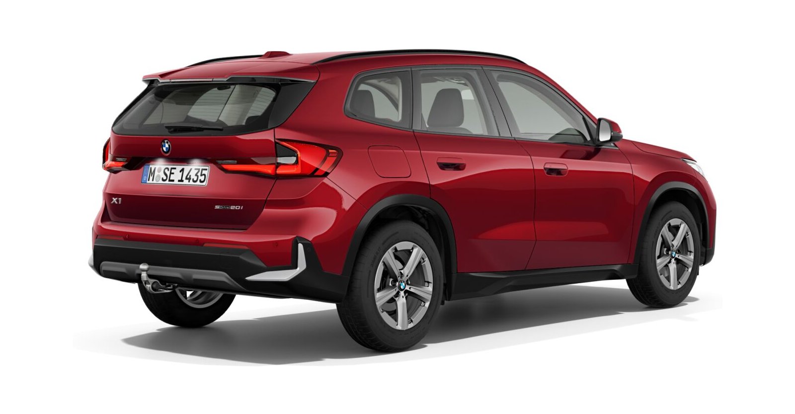 BMW BMW X in Rot von hinten