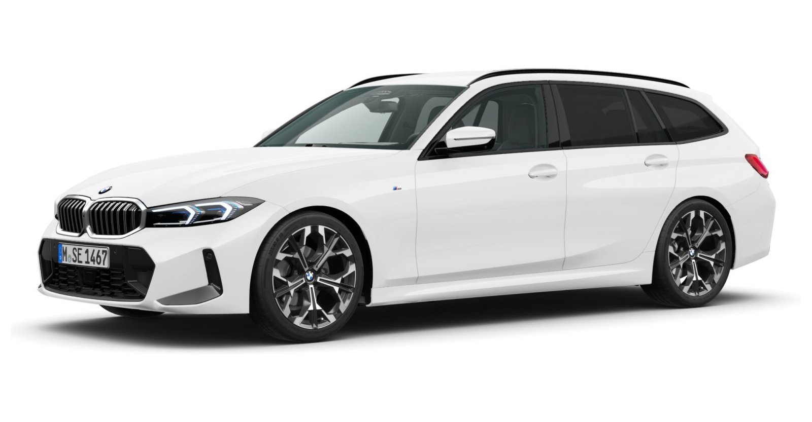 BMW BMW 3er in Weiß von vorne BMW BMW 3er in Weiß von vorne