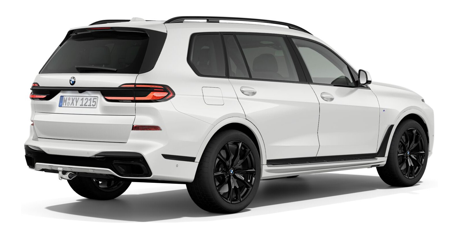 BMW BMW X in Weiß von hinten BMW BMW X in Weiß von hinten