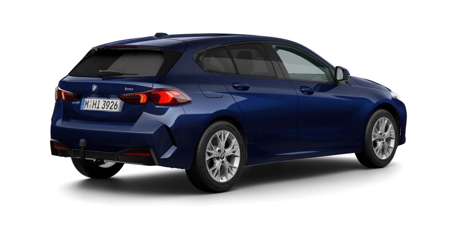 BMW BMW 1er in Blau von hinten