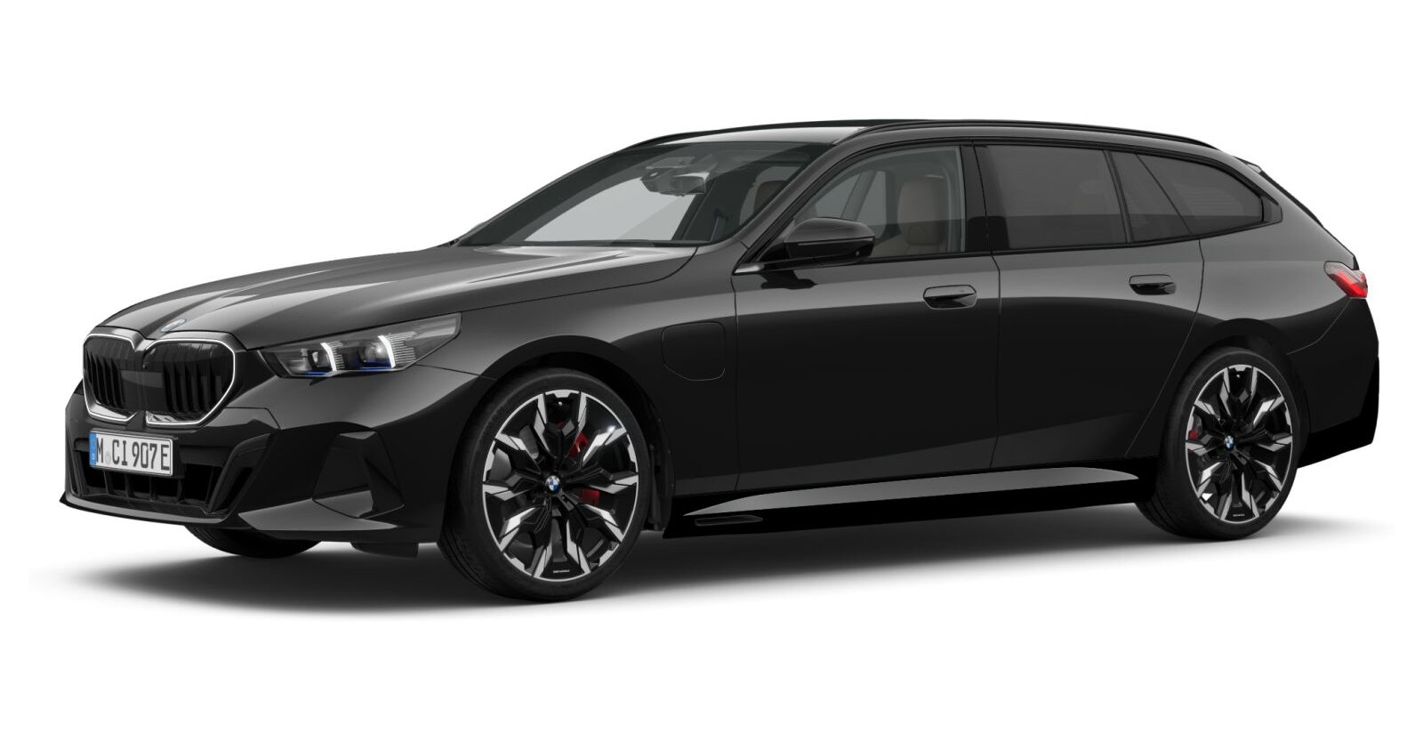 BMW BMW 5er in Schwarz von vorne BMW BMW 5er in Schwarz von vorne
