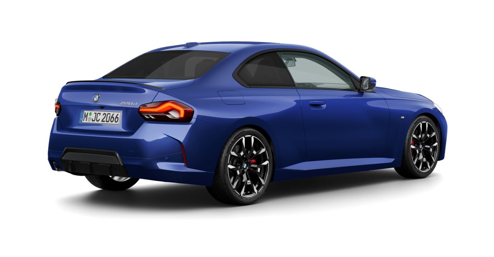 BMW BMW 2er in Blau von hinten