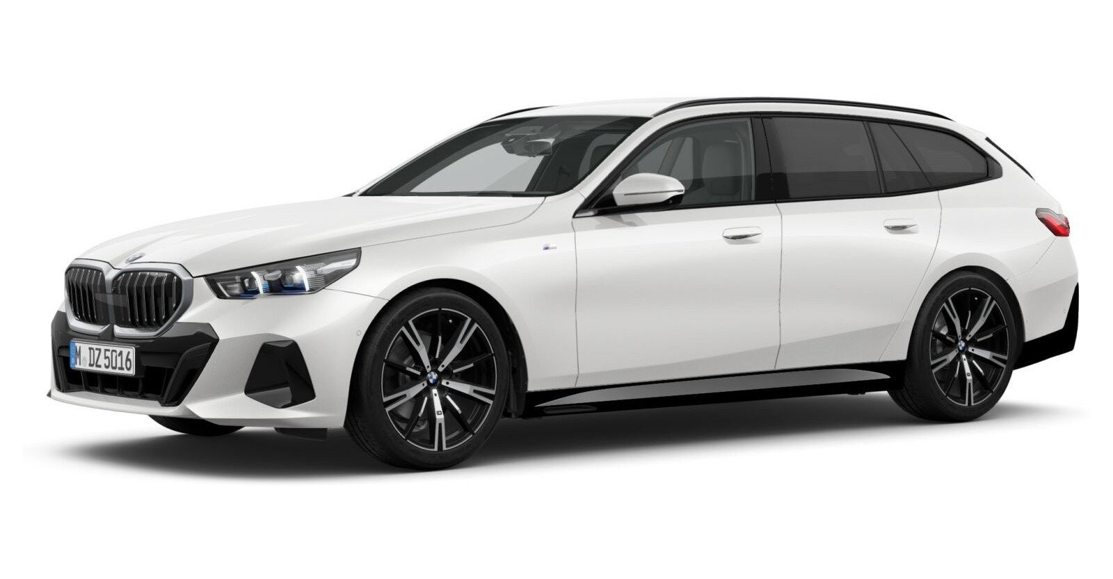 BMW BMW 5er in Weiß von vorne BMW BMW 5er in Weiß von vorne