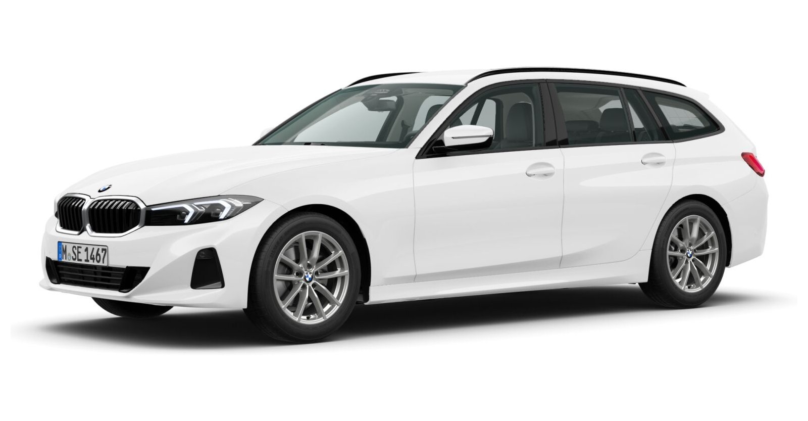 BMW BMW 3er in Weiß von vorne