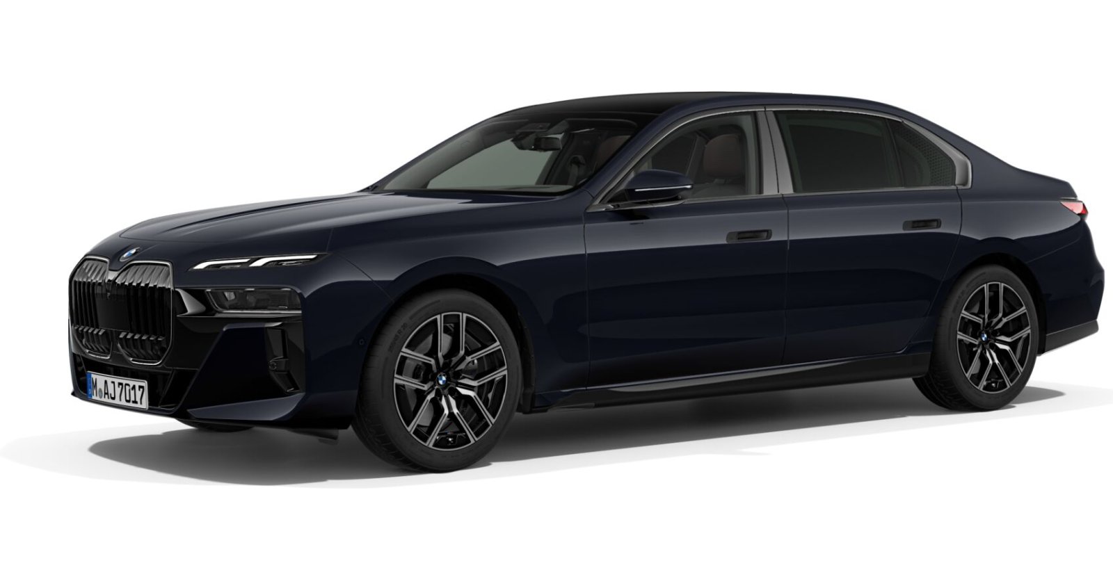 BMW BMW 7er in Schwarz von vorne BMW BMW 7er in Schwarz von vorne