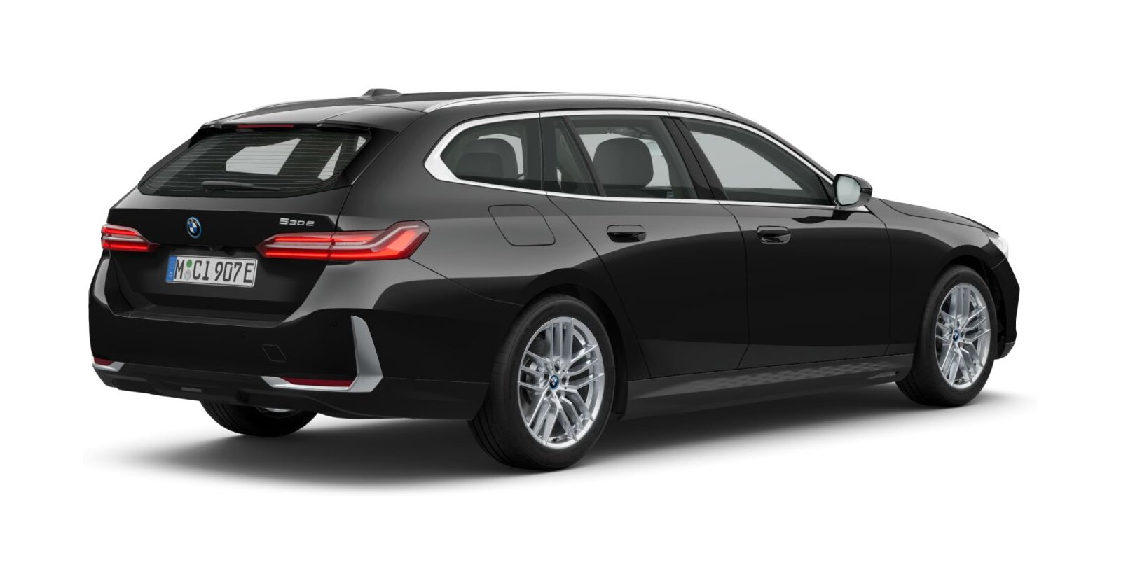 BMW BMW 5er in Schwarz von hinten BMW BMW 5er in Schwarz von hinten