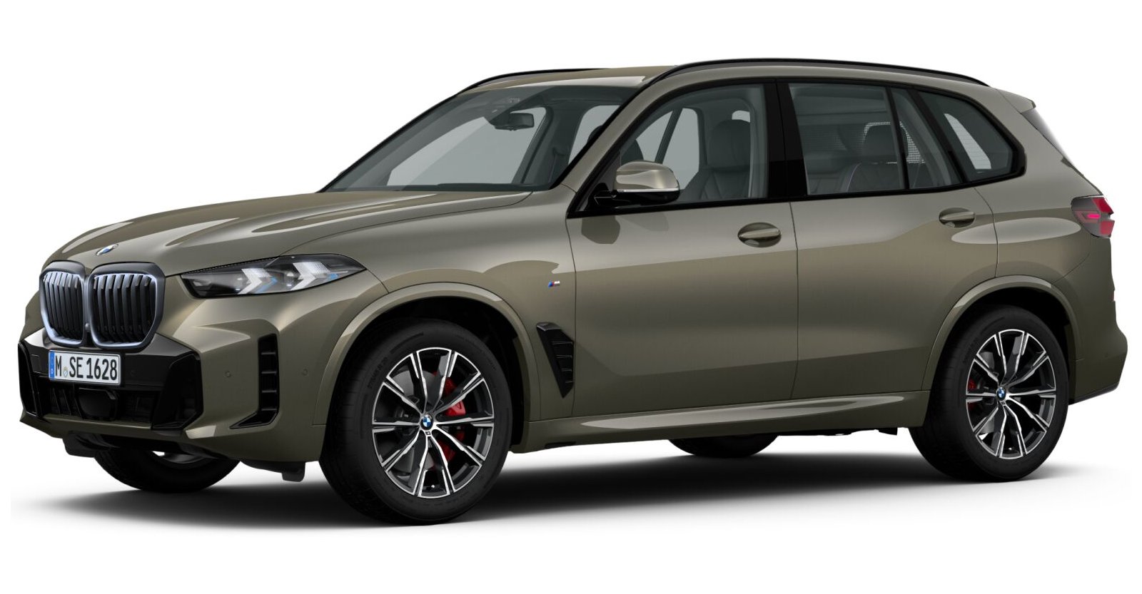 BMW X5 xDrive30d in Grün von vorne