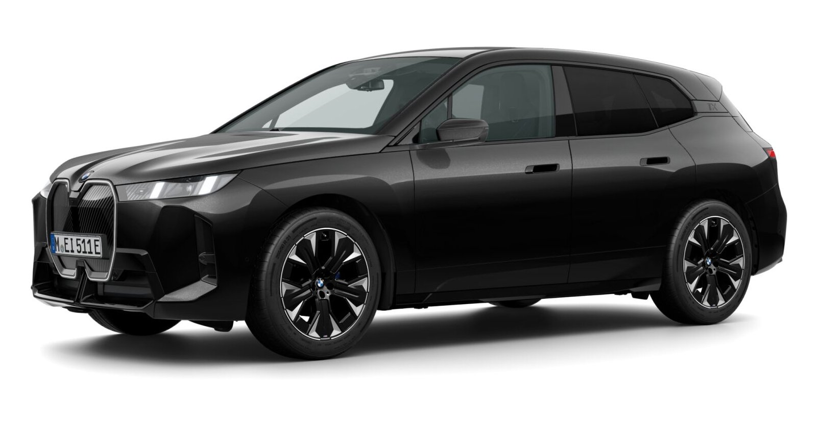 BMW BMW I in Schwarz von vorne