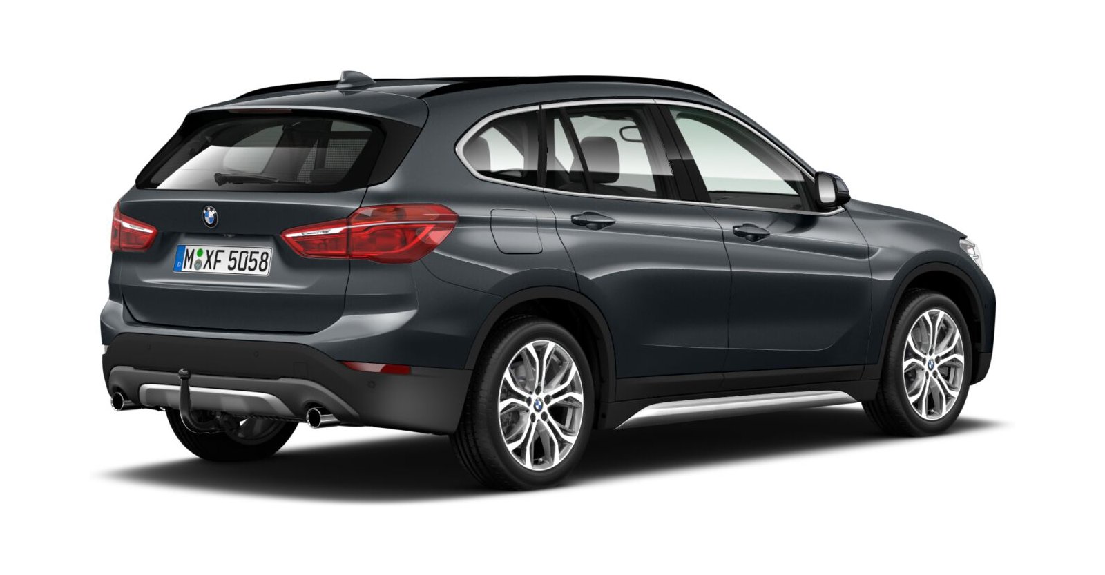 BMW BMW X in Grau von hinten BMW BMW X in Grau von hinten