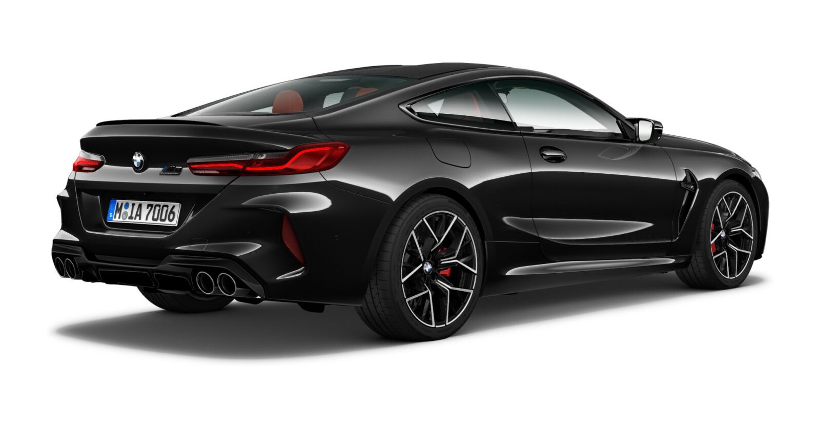 BMW BMW M in Schwarz von hinten