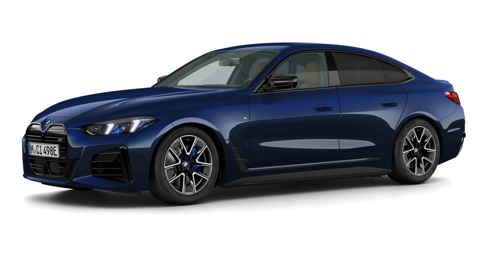 BMW BMW I in Blau von vorne BMW BMW I in Blau von vorne