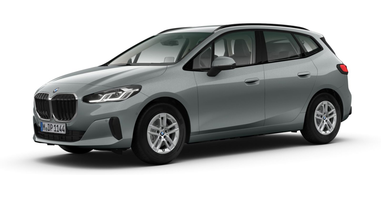 BMW 218i Active Tourer in Grau von vorne BMW 218i Active Tourer in Grau von vorne