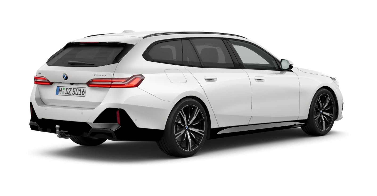 BMW BMW 5er in Weiß von hinten BMW BMW 5er in Weiß von hinten