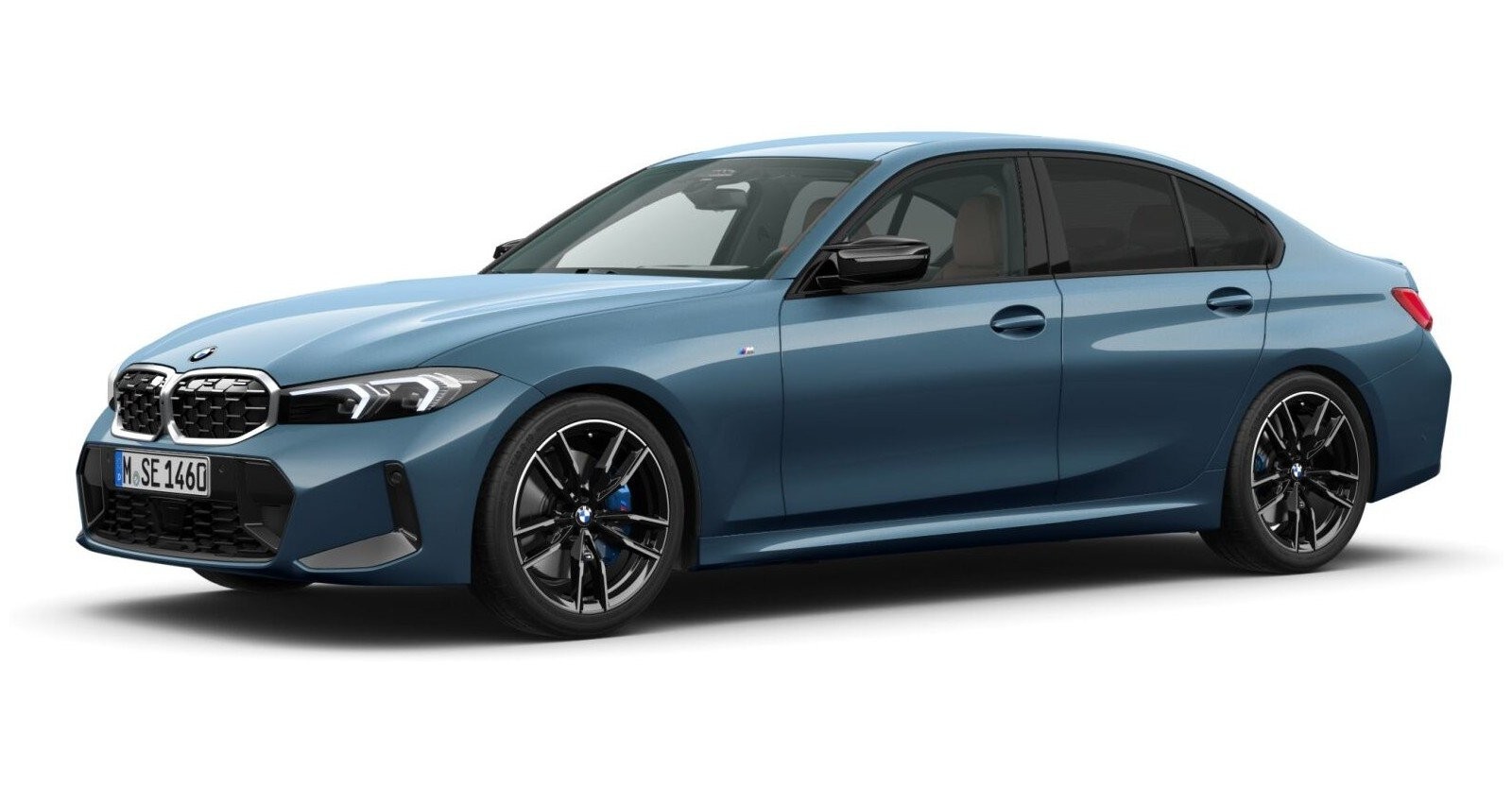 BMW BMW 3er in Blau von vorne BMW BMW 3er in Blau von vorne