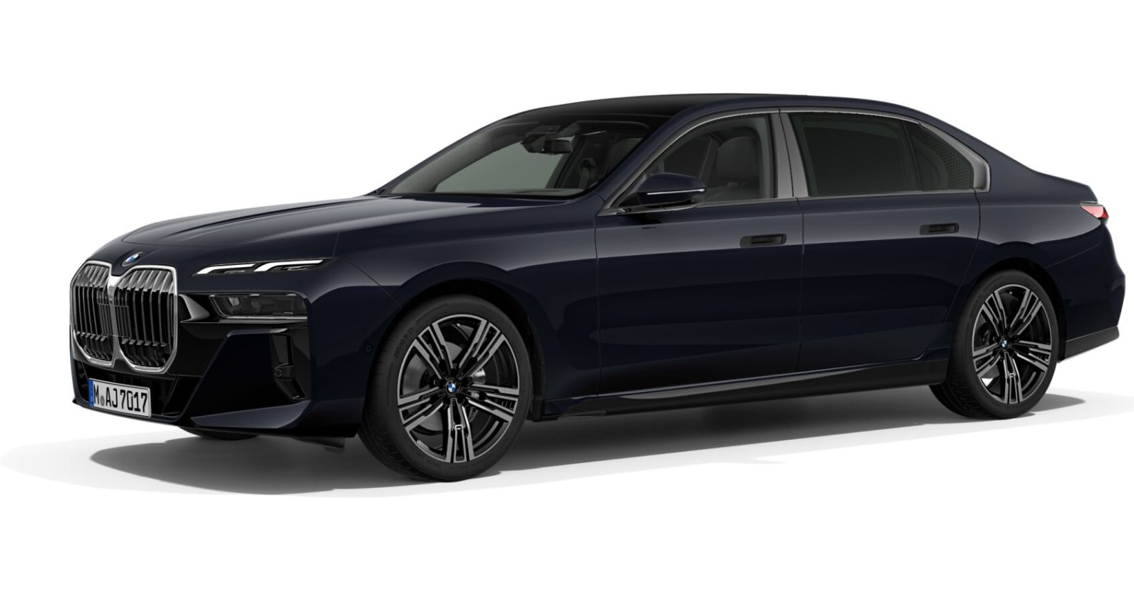 BMW BMW 7er in Schwarz von vorne BMW BMW 7er in Schwarz von vorne