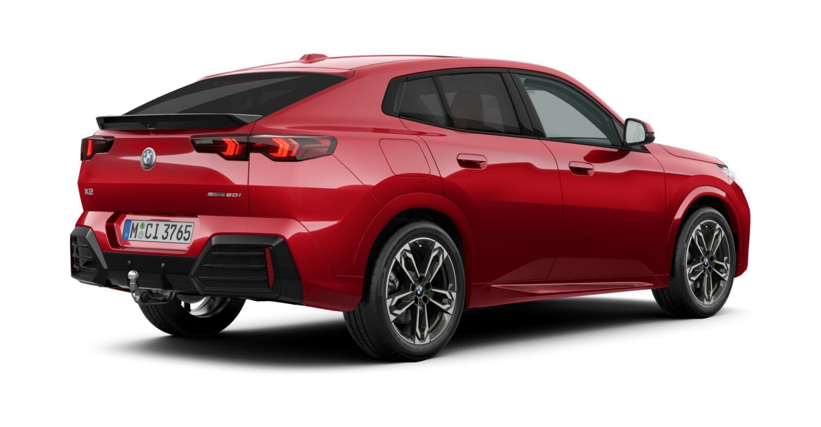 BMW BMW X in Rot von hinten