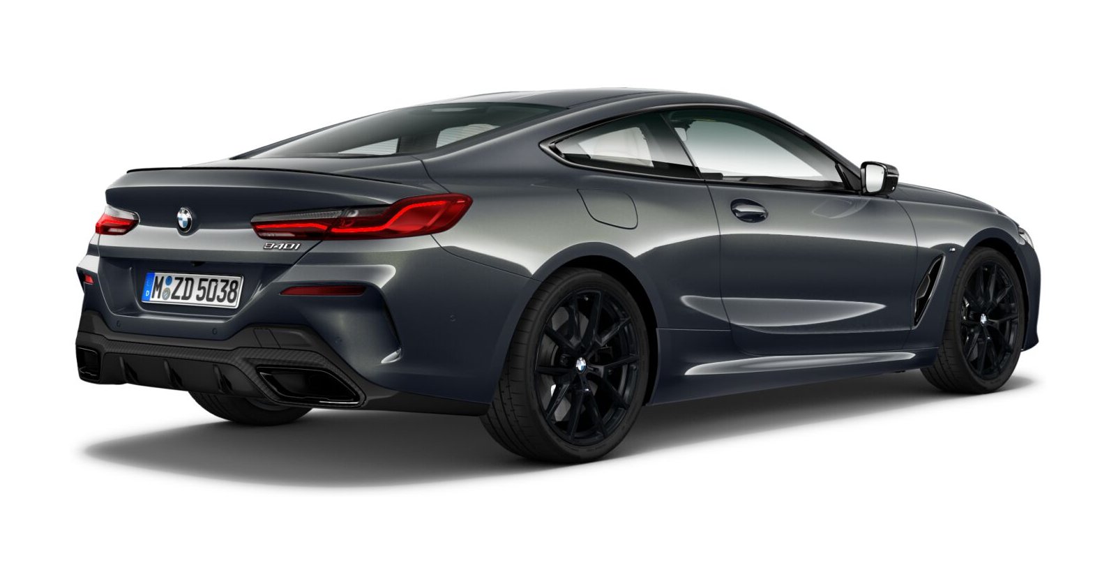 BMW BMW 8er in Grau von hinten BMW BMW 8er in Grau von hinten