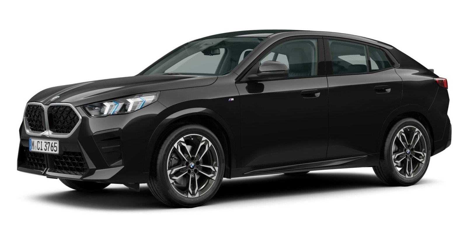 BMW X2 sDrive20i in Schwarz von vorne BMW X2 sDrive20i in Schwarz von vorne