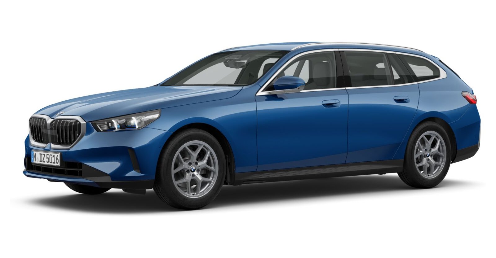 BMW BMW 5er in Blau von vorne