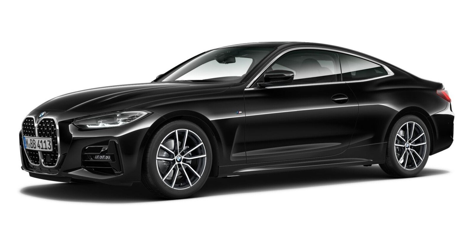 BMW BMW 4er in Schwarz von vorne BMW BMW 4er in Schwarz von vorne