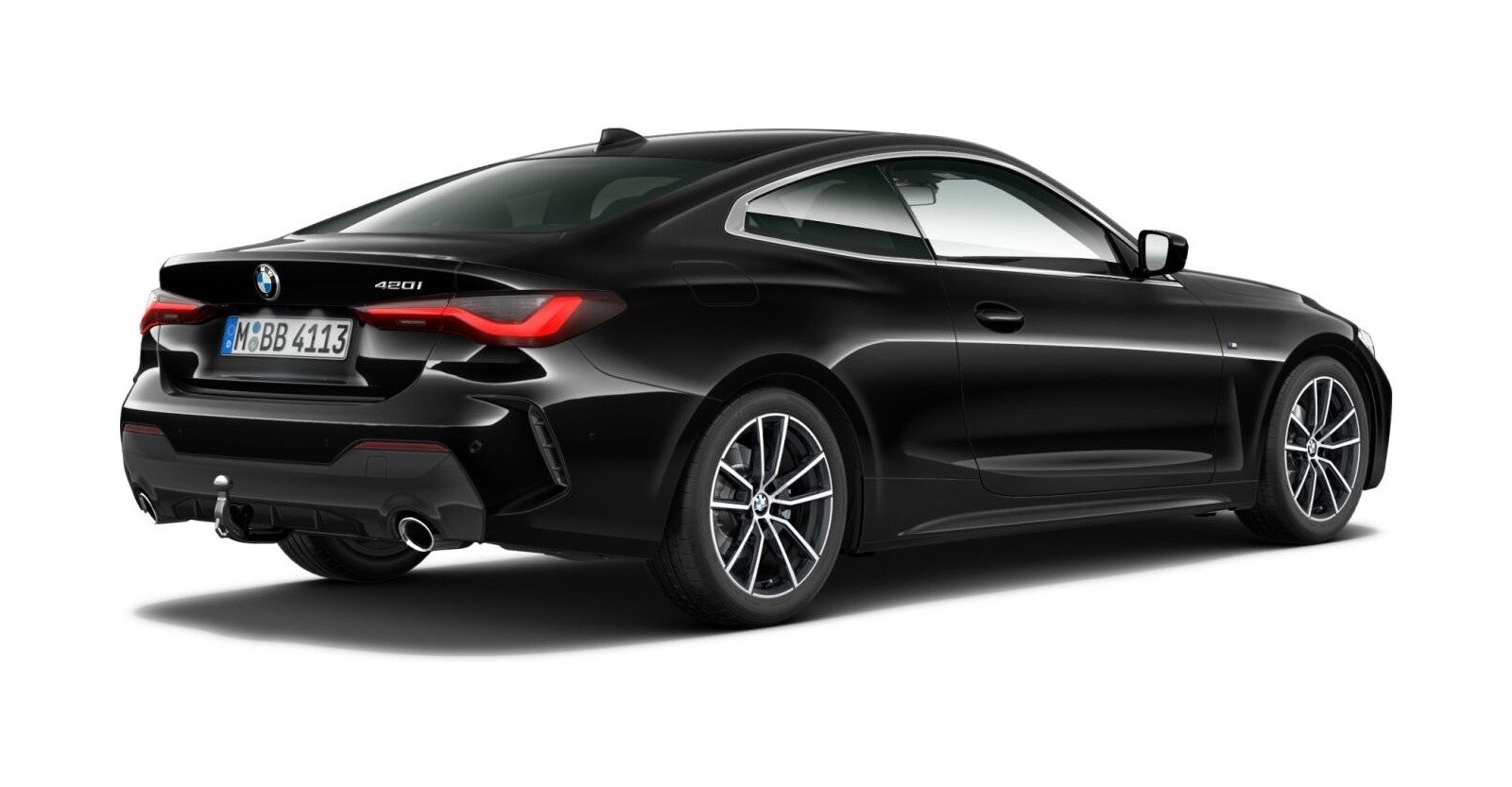 BMW BMW 4er in Schwarz von hinten BMW BMW 4er in Schwarz von hinten