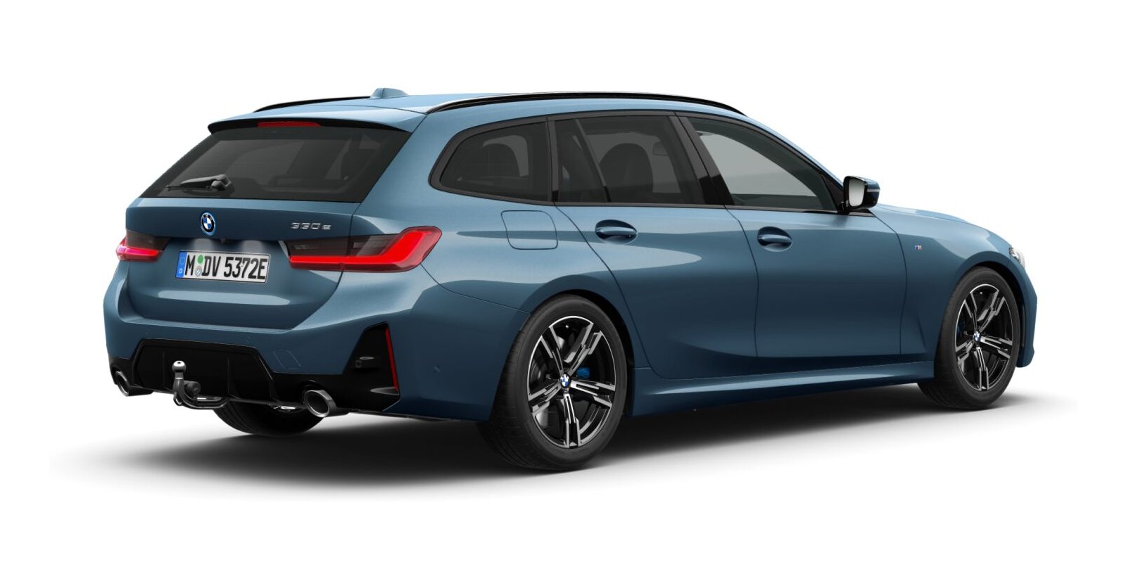 BMW BMW 3er in Blau von hinten BMW BMW 3er in Blau von hinten