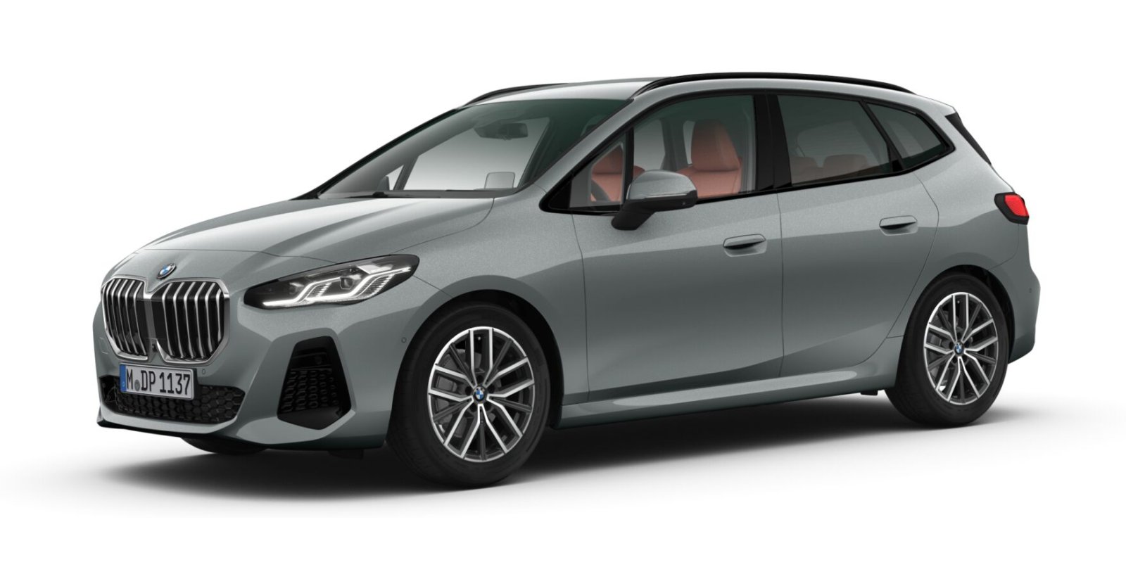BMW 220i Active Tourer in Grau von vorne BMW 220i Active Tourer in Grau von vorne