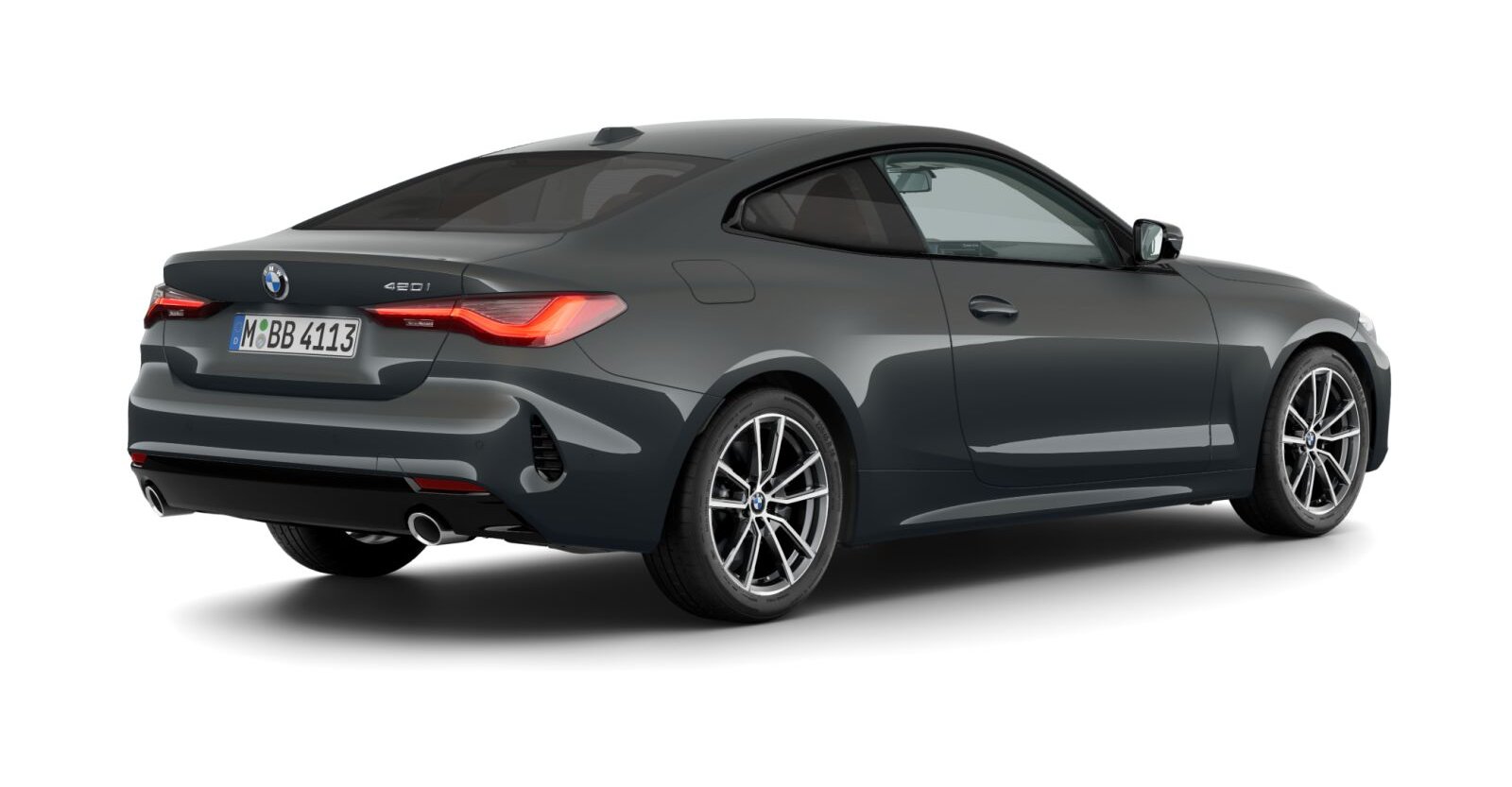 BMW BMW 4er in Grau von hinten BMW BMW 4er in Grau von hinten