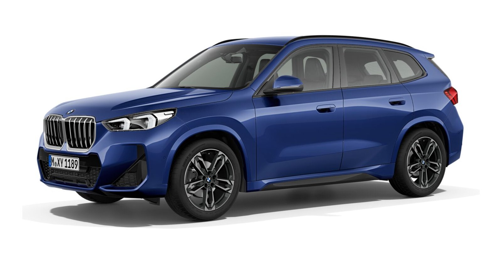 BMW X1 sDrive20i in Blau von vorne