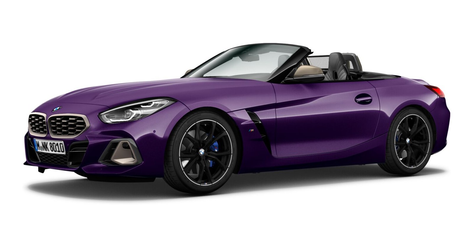 BMW BMW Z in Lila von vorne