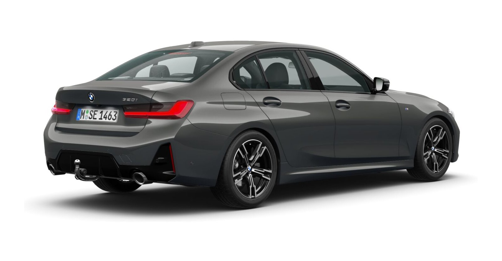 BMW BMW 3er in Grau von hinten