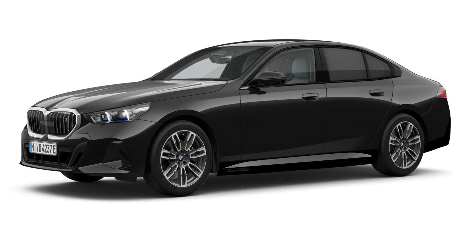 BMW BMW I in Schwarz von vorne