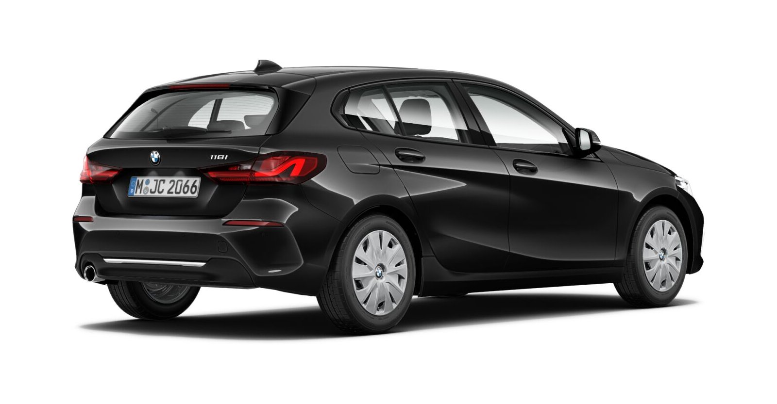 BMW BMW 1er in Schwarz von hinten BMW BMW 1er in Schwarz von hinten